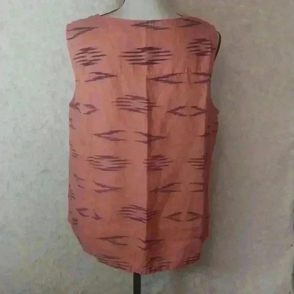 Dylan Women 100% Linen Sleeveless Top Size L - Picture 2 of 5